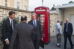 Gibraltar, 25 septiembre 2013. Miembros de la Comisión Europea recibidos por los abogados del Gobierno Gibraltareño. MARCOS MORENO