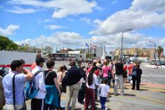 At 1500hrs on 28th May 2014 Spanish border controls at the Gibraltar-Spain frontier saw the queues extend all the way to the airport forecourt. At the same time vehicular passage saw only a 30 minute delay at the most. Children were caught up in the delays.