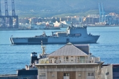 Gibraltar - HMS Bulwark arrives for Amphibious Landing Exercise