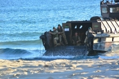 Gibraltar - Operation Sea Snake sees tanks and Royal Marines land on Eastern Beach