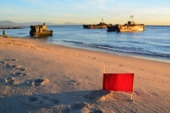 Gibraltar - Operation Sea Snake sees tanks and Royal Marines land on Eastern Beach