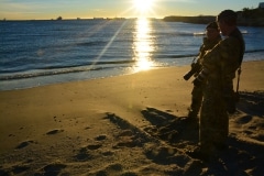 Gibraltar - Operation Sea Snake sees tanks and Royal Marines land on Eastern Beach