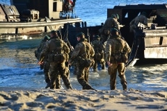 Gibraltar - Operation Sea Snake sees tanks and Royal Marines land on Eastern Beach
