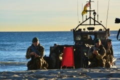 Gibraltar - Operation Sea Snake sees tanks and Royal Marines land on Eastern Beach