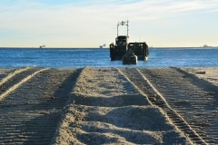 Gibraltar - Operation Sea Snake sees tanks and Royal Marines land on Eastern Beach