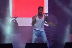 Gibraltar - 9th May 2015 - Mo Anton took the first prize at the V Gibraltar Song Festival held at the Tercentennary Sports Hall in Gibraltar.Fourteen singers competed in the final from across the world following over 700 entries. Among the singers were Greeks, French, Israeli, Spanish, Irish and Gibraltarian singers,