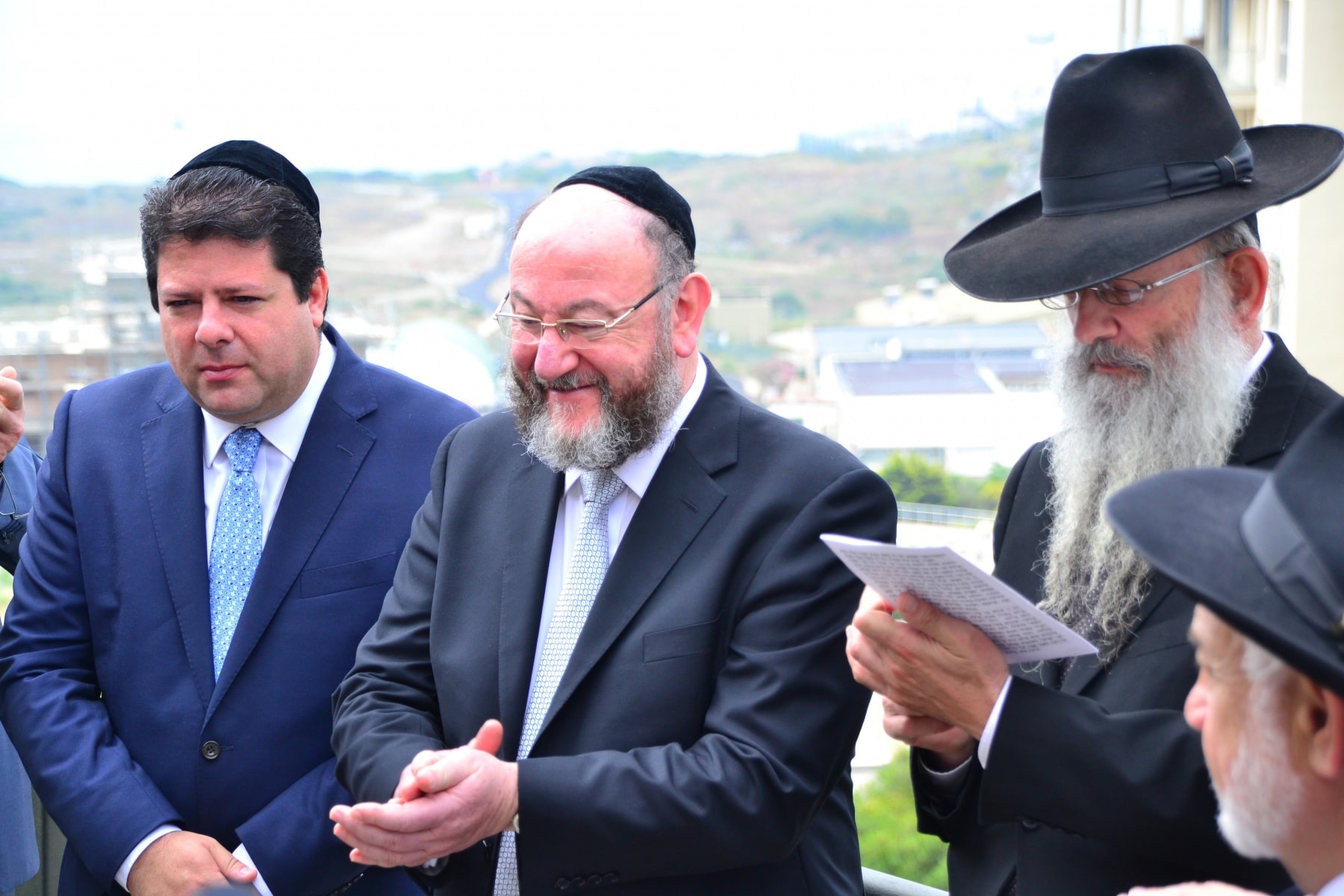 Chief Rabbi of Commonwealth at Jews Gate Cemetery opening
