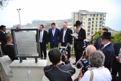 Chief Rabbi of Commonwealth at Jews Gate Cemetery opening