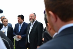Chief Rabbi of Commonwealth at Jews Gate Cemetery opening
