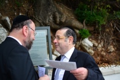 Chief Rabbi of Commonwealth at Jews Gate Cemetery opening