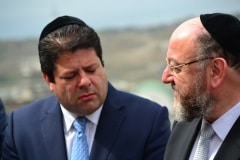 Chief Rabbi of Commonwealth at Jews Gate Cemetery opening