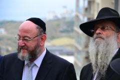 Chief Rabbi of Commonwealth at Jews Gate Cemetery opening