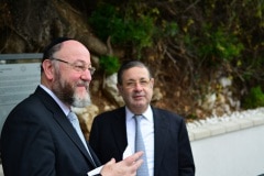 Chief Rabbi of Commonwealth at Jews Gate Cemetery opening