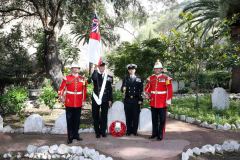 The Anniversary of The Battle Of Trafalgar, An act of remembrance held within The Trafalgar Cemetery Gibraltar, Sunday 18th October 2015.VIP's included Interim Governor, Chief Minister, 2nd Sea Lord and CBF. A religious cervice was held at the King's Chapel and  afterwards the remembrance moved to the cemetery.