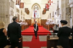 The Anniversary of The Battle Of Trafalgar, An act of remembrance held within The Trafalgar Cemetery Gibraltar, Sunday 18th October 2015.VIP's included Interim Governor, Chief Minister, 2nd Sea Lord and CBF. A religious cervice was held at the King's Chapel and  afterwards the remembrance moved to the cemetery.