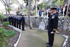 The Anniversary of The Battle Of Trafalgar, An act of remembrance held within The Trafalgar Cemetery Gibraltar, Sunday 18th October 2015.VIP's included Interim Governor, Chief Minister, 2nd Sea Lord and CBF. A religious cervice was held at the King's Chapel and  afterwards the remembrance moved to the cemetery.