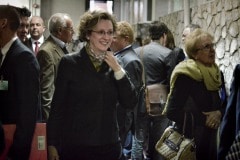 Gibraltar - 27th November 2015 - With security around John Macintosh Hall tightened, the first ballot box surprised everyone arriving dead on 10pm, the time polling stations were supposed to close their doors. A stream of ballot boxes then arrived as GBC announced the results of their exit poll putting the GSLP/Liberal Alliance ahead with 72%. As counting started by midnight candidates started to arrive at John Macintosh Hall where the count is taking place.One of the first candidates to arrive was John Cortes, followed by Edwin Reyes. Moments later Joseph Garcia, Gilbert Licudi, Albert Isola and Steven Linares arrived to a somewhat quite JHM as counting started.The verification count was overseen by agents of both parties, with the Governor Alison Macmilan also visiting JMH to oversee the protocols being followed, as is traditional during general elections in Gibraltar.John Macintosh Hall also saw tonight armed patrols present around the area, in keeping with the high security alert status presently experienced in Gibraltar. The security detail deployed included the presence of an inspector within the armed response detail, this being one of the few occassions in which a high ranking officer has been seen present as part of the unit when in public.