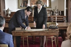 Gibraltar - 27th November 2015 - Fabian Picardo led his GSLP/LiberalAlliance Ministers to the Convent earlier this morning where there were sworn into Government by Acting Governor Alison Macmilan. He and his team then headed to Number Six where they held their first press call as the newly formed Government following a landslide victory.