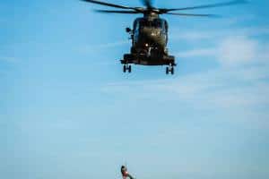 160115 Simulacro de rescate con helicópteros Merlin Mk3 en Gibraltar