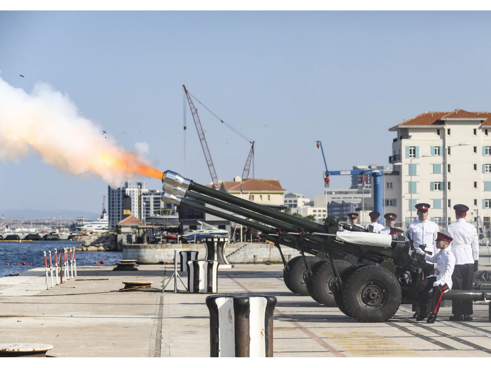 Ceremony of the Change of of  Commander British Forces in Gibraltar. Commodore Mike Walliker OBE RN, was replaced by commodore Tim Henry RN as CB.The ceremony was marked with a 11 gun salute outside The Tower HMNB Gibraltar hosted by the Royal Gibraltar Regiment.