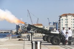 Ceremony of the Change of of  Commander British Forces in Gibraltar. Commodore Mike Walliker OBE RN, was replaced by commodore Tim Henry RN as CB.The ceremony was marked with a 11 gun salute outside The Tower HMNB Gibraltar hosted by the Royal Gibraltar Regiment.