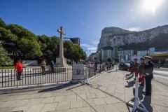 Remembrance Sunday Service at the Cross of Sacrifice, Gibraltar.