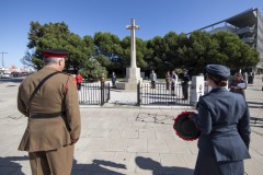 Remembrance Sunday Service at the Cross of Sacrifice, Gibraltar.