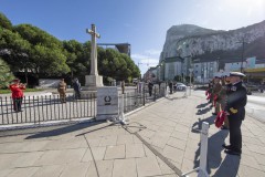 Remembrance Sunday Service at the Cross of Sacrifice, Gibraltar.