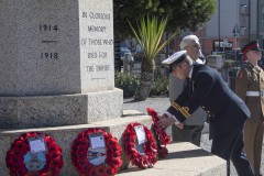 Remembrance Sunday Service at the Cross of Sacrifice, Gibraltar.