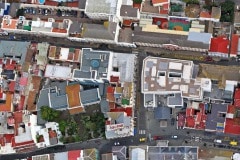 Aerial view of the urban town population of Gibraltar.Photo by Cpl Scott Robertson RAFCommand Photographer British Forces Gibraltar