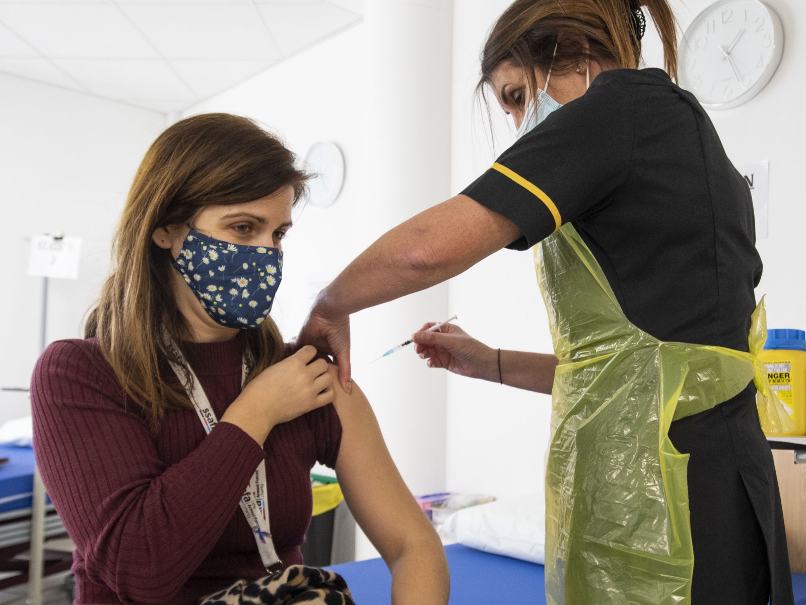 PRMC Personnel getting COVID Vaccine