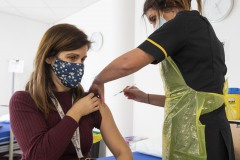 PRMC Personnel getting COVID Vaccine